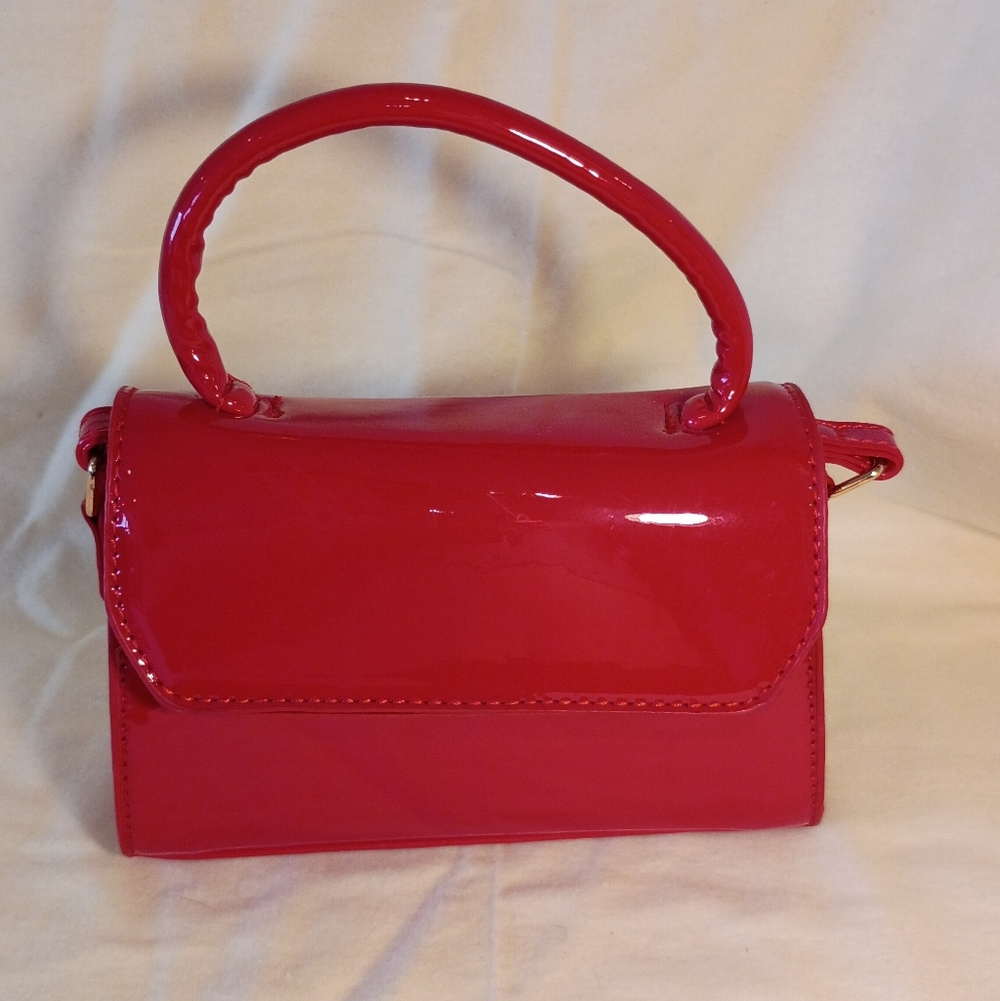 Patent Red Handbag